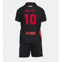 Camisa de time de futebol Barcelona Ansu Fati #10 Replicas 2º Equipamento Infantil 2024-25 Manga Curta (+ Calças curtas)